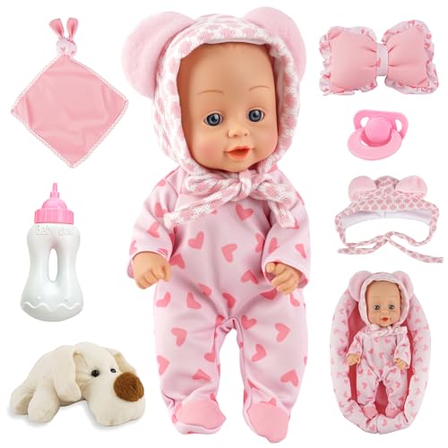 Baby Doll Playset with Bassinet and Accessories