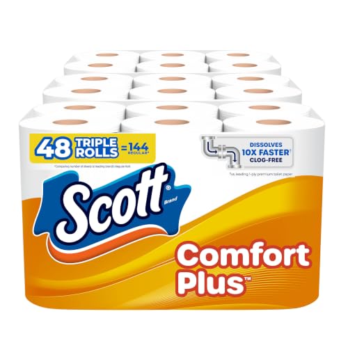 48 Roll Scott ComfortPlus Septic-Safe Toilet Paper