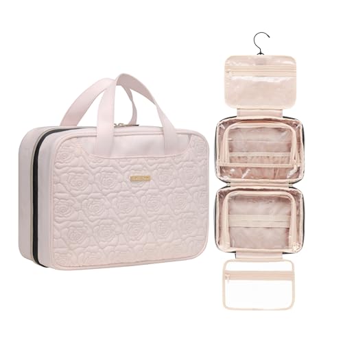Everfun Hanging Toiletry Bag with Wet Dry Compartments