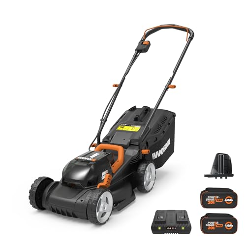 2 Battery WORX 40V 14" Cordless Lawn Mower