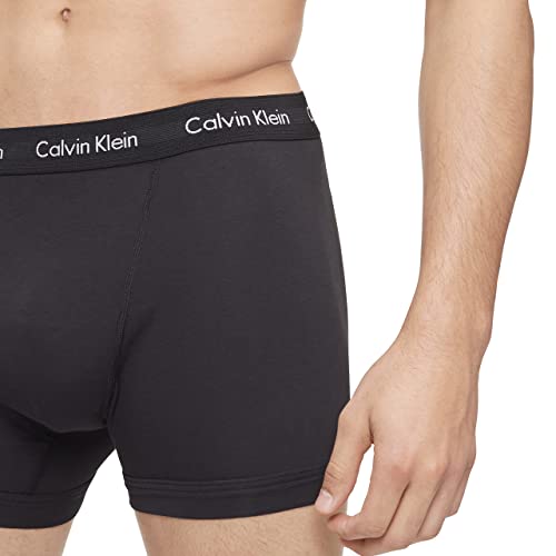 Calvin Klein Men's Cotton Stretch 3-Pack Boxer Brief, 3 BLACK, M