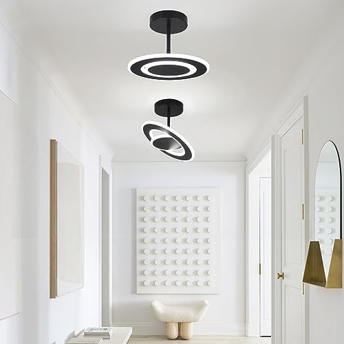 EIDEARAY Modern LED Ceiling Light Acrylic Hallway Light 30W Cool White Multi-Directional Ceiling Lamp Adjustable Flush Mount Ceiling Light Fixtures for Bedroom Kitchen Balcony Corridor Stair Aisle