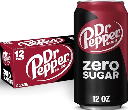 Dr Pepper Zero Sugar Soda 12 Ounce 12 Pack