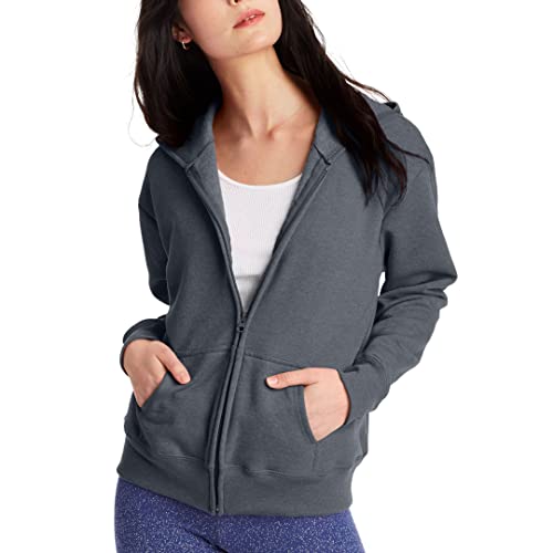Hanes Women's EcoSmart Full-Zip Hoodie Sweatshirt
