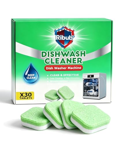 30 Pack Dishwasher Cleaner Tablets for Limescale and Odor