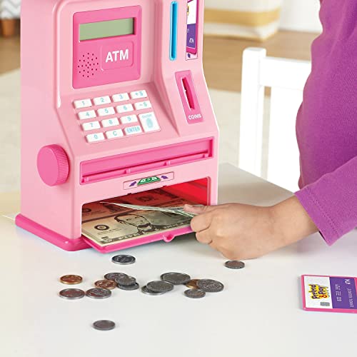 Learning Resources Pink ATM Bank Playset - 32 Pieces