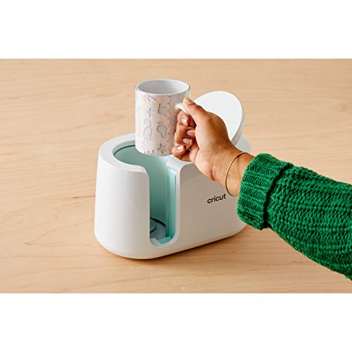 Cricut Beveled Blank Mug, Ceramic-Coated, Dishwasher & Microwave Safe to Decorate, Mug Press & Infusible Ink Compatible,15 Oz Sublimation Mug, Ideal for Crafts and Printing, 6 Count, White