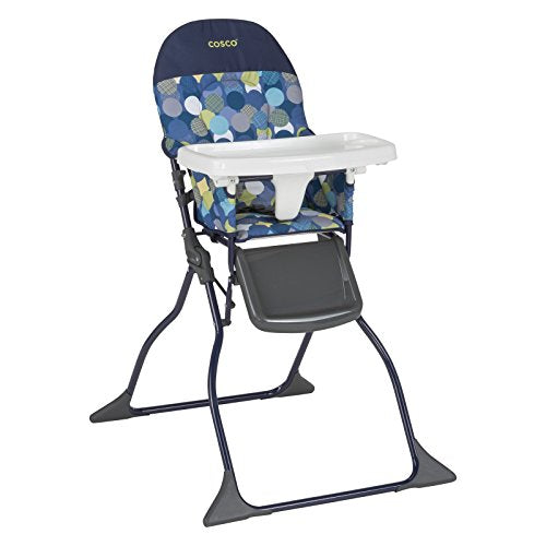 Cosco Simple Fold High Chair with 3-Position Tray (Elephant Squares)