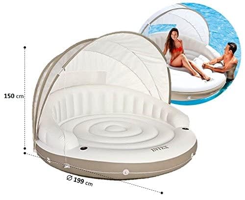 Intex Inflatable Canopy Island Pool Float