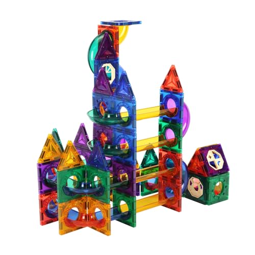 111-Piece VEVOR Magnetic Tiles Construction Game Kit