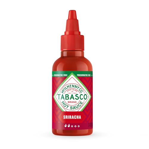 48 Pack TABASCO Sriracha Mini Hot Sauce Bottles (K)