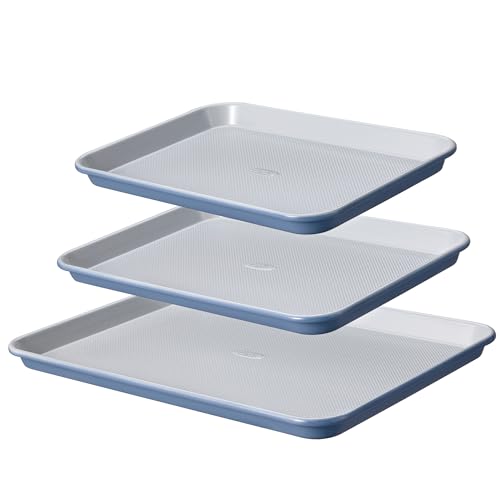 3 Piece Nonstick Baking Cookie Sheet Set