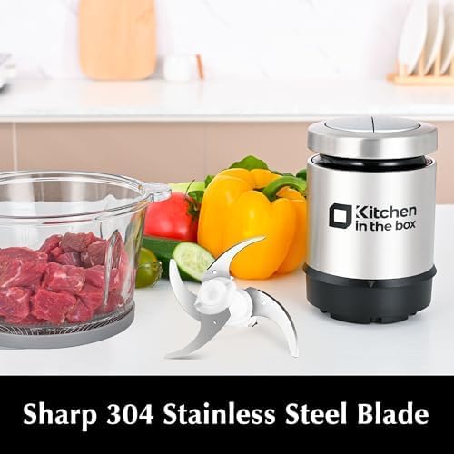 Mini Food Processor & Meat Grinder, 3-Cup Bowl