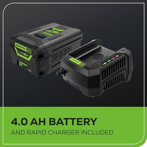 Greenworks 60V Cordless Brushless Chainsaw with Battery