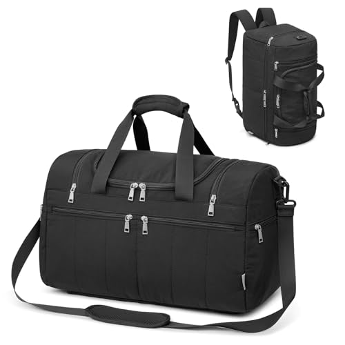 45L Travel Duffel Bag with Shoe Compartment