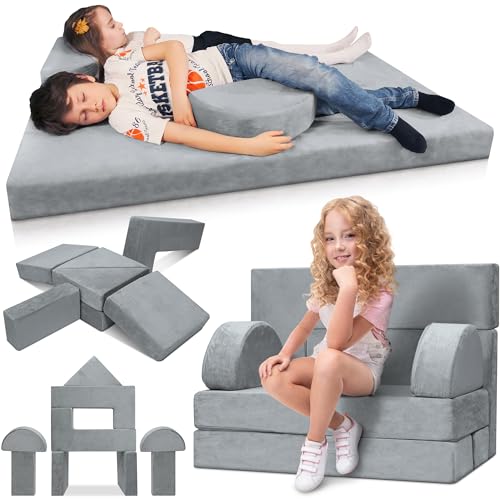 11 Piece Modular Kids Play Couch Sectional Sofa