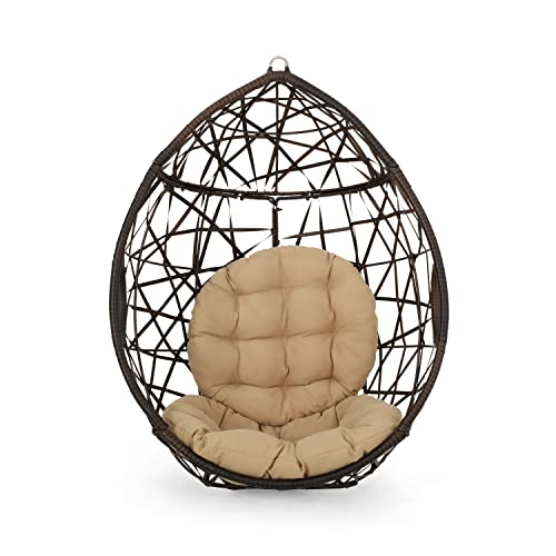 Hanging Wicker Tear Drop Chair Without Stand