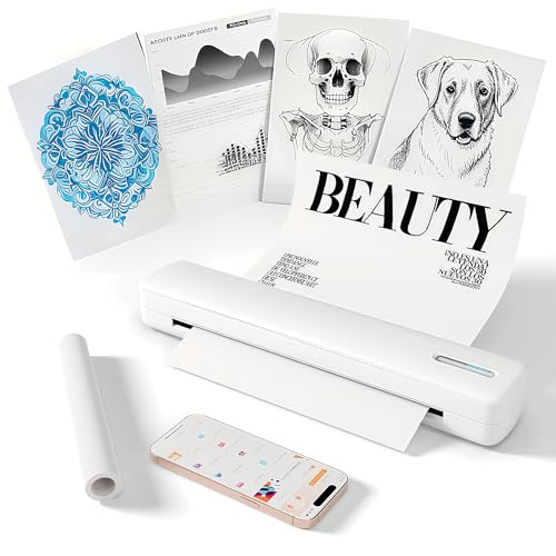 Wireless Inkless Portable A4 Thermal Printer