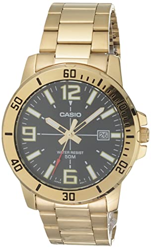 Casio Stainless Steel Date Display Analog Watch