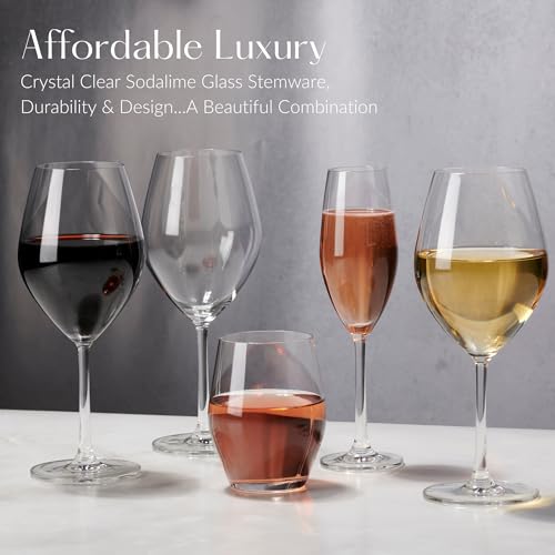 Anchor Hocking 21 Ounce Red Wine Glasses Set