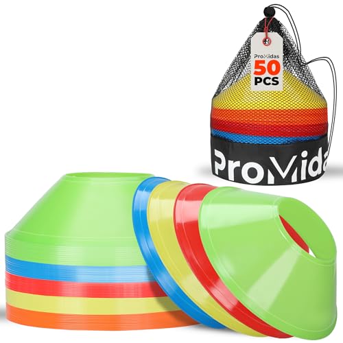 50 Pack Training Mini Cones with Strap