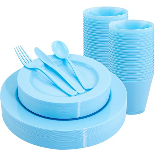 150 Piece Disposable Plastic Dinnerware Set