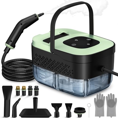 Handheld Steam Cleaner with Accessories and Adjustable Steam