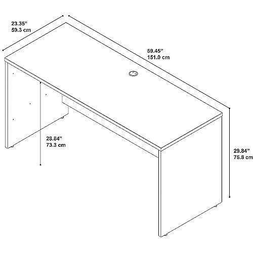 Bush Furniture BSHWC72461 Series C Natural Cherry 60W Credenza Shell