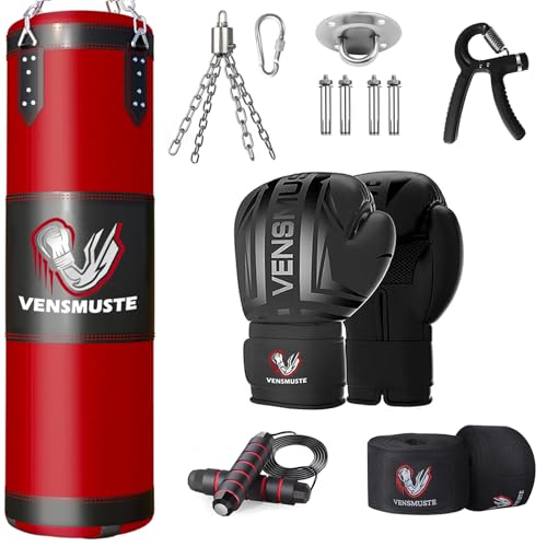 4FT Heavy Punching Bag Set with 12oz Gloves