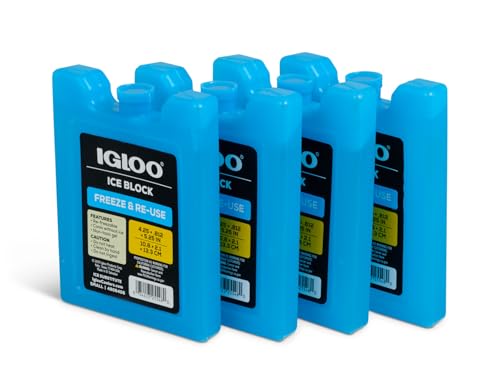 4 Pack Igloo Maxcold Reusable Ice Blocks