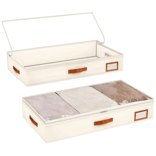 2pcs Dexmary Under Bed Storage Containers
