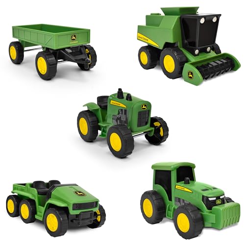 5 Pack John Deere Micro Farm Toy Vehicles