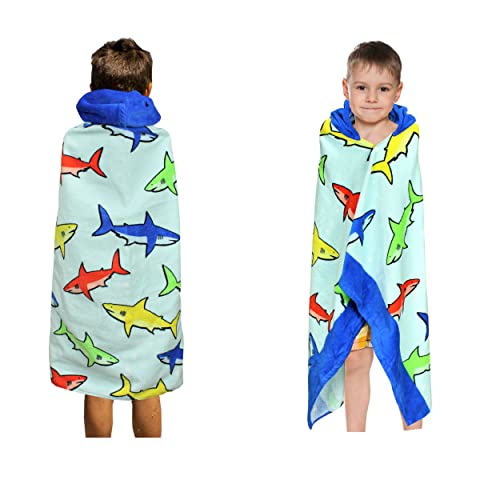 Kids Hooded Cotton Bath Beach Towel