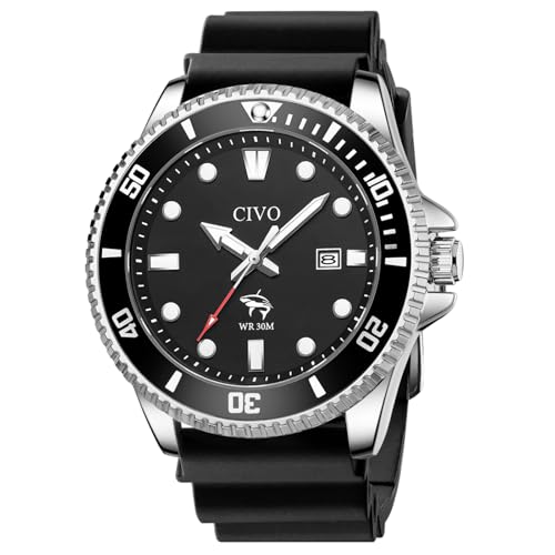 Luminous Waterproof Analog Quartz Silicone Strap Watch