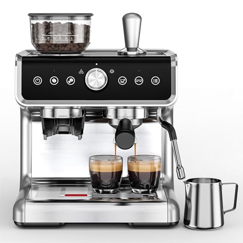 Espresso Machine with Grinder and Milk Frother 20 Bar