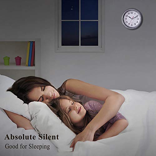 8 Inch Silent Quartz Wall Clock by SAC SMARTEN ARTS