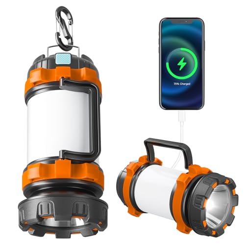 Rechargeable LED Camping Lantern Flashlight 4000mAh