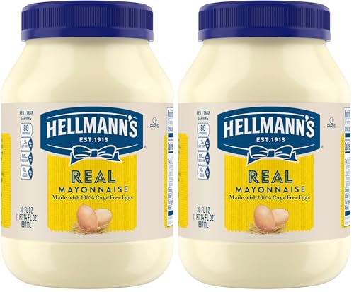 2 Pack Hellmann's Real Mayonnaise 30 oz Jars