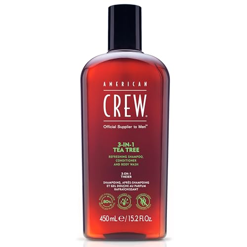 15.2 Oz American Crew Tea Tree 3-in-1 Wash