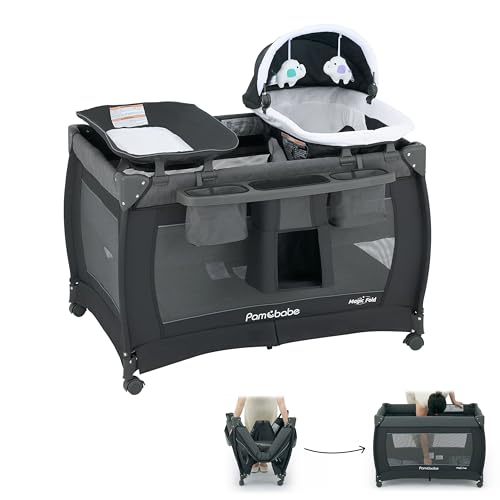 4-in-1 Portable Baby Playard with Changing Table