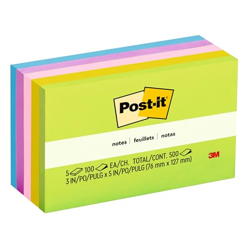 5 Pack Post-it Recyclable Sticky Notes