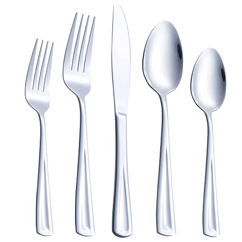 30 Piece Stainless Steel Silverware Flatware Set
