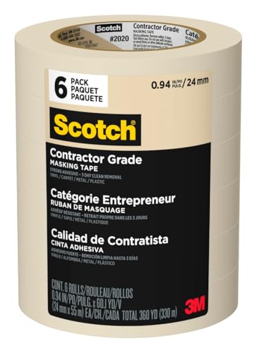 6 Pack Scotch Contractor Grade Masking Tape