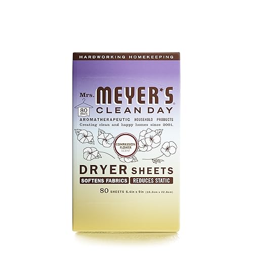 80 Count Mrs. Meyer’s Fabric Softener Dryer Sheets