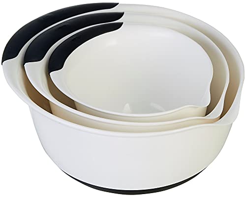OXO 3 Piece Plastic Mixing Bowl Set