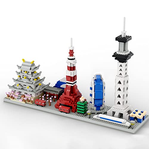 1888 Piece Japan Skyline Micro Building Block Set