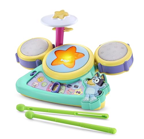 VTech Bluey Hooray Kids Electronic Drum Set