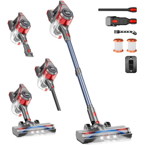 Cordless Rechargeable Stick Vacuum Cleaner with Detachable Battery