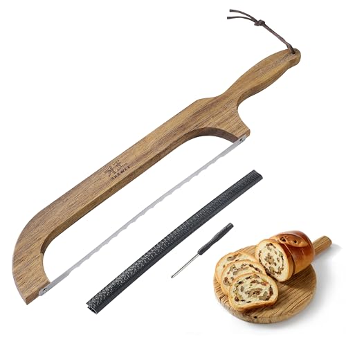 Serrated Bread Knife for Sourdough, 16.7 Inch Bow