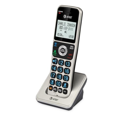AT&T BL3107-5 5-Handset DECT 6.0 Cordless Home Phone with Bluetooth, Answering System, Smart Call Blocker, Extended Range,2" Backlit Screen, Lighted Keypad with Big Buttons, Caller ID & Call logs